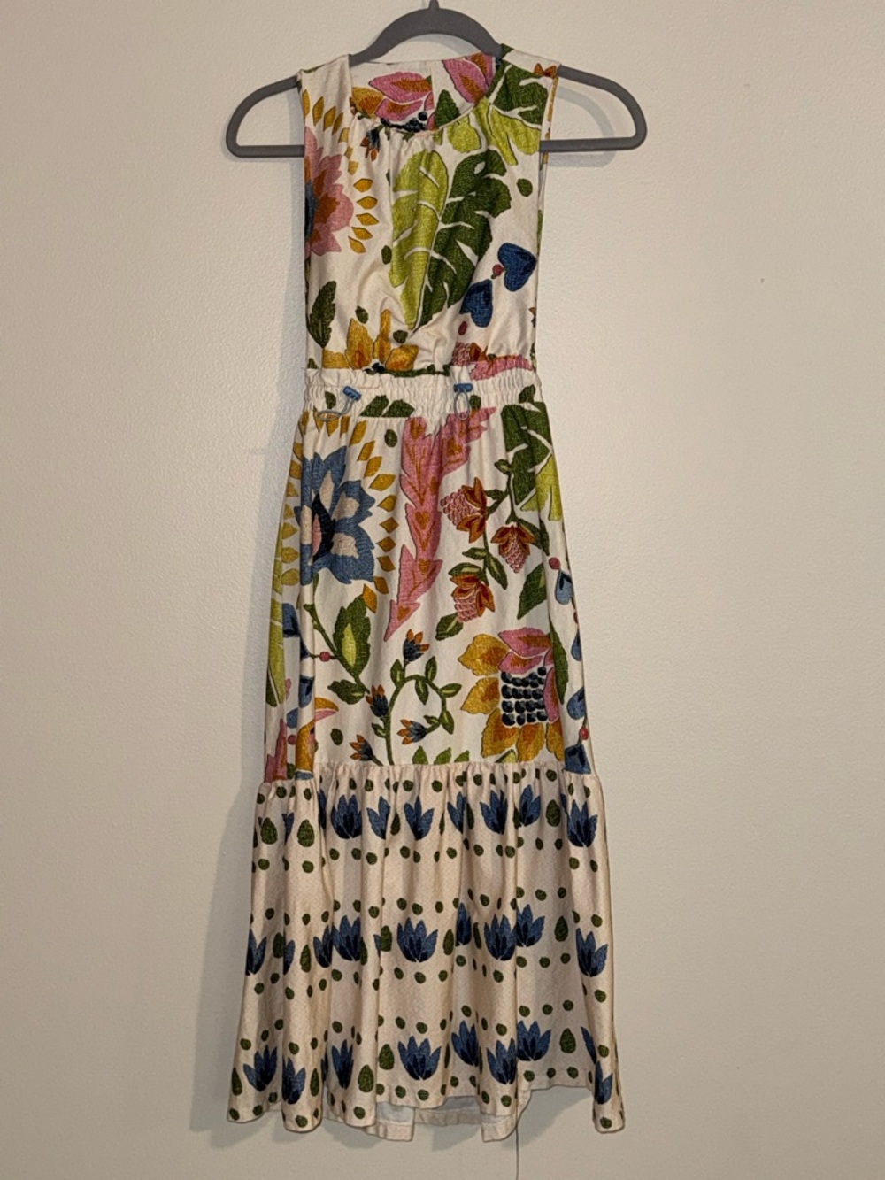 FARM Rio Summer Garden Cotton Maxi Dress size XS